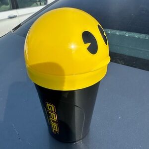 Yellow and Black Pac-Man Cup G-Fuel Shaker Bottle